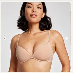 NWT Pepper Zero-G Wireless Lift Up Bra in Buff Size 34A